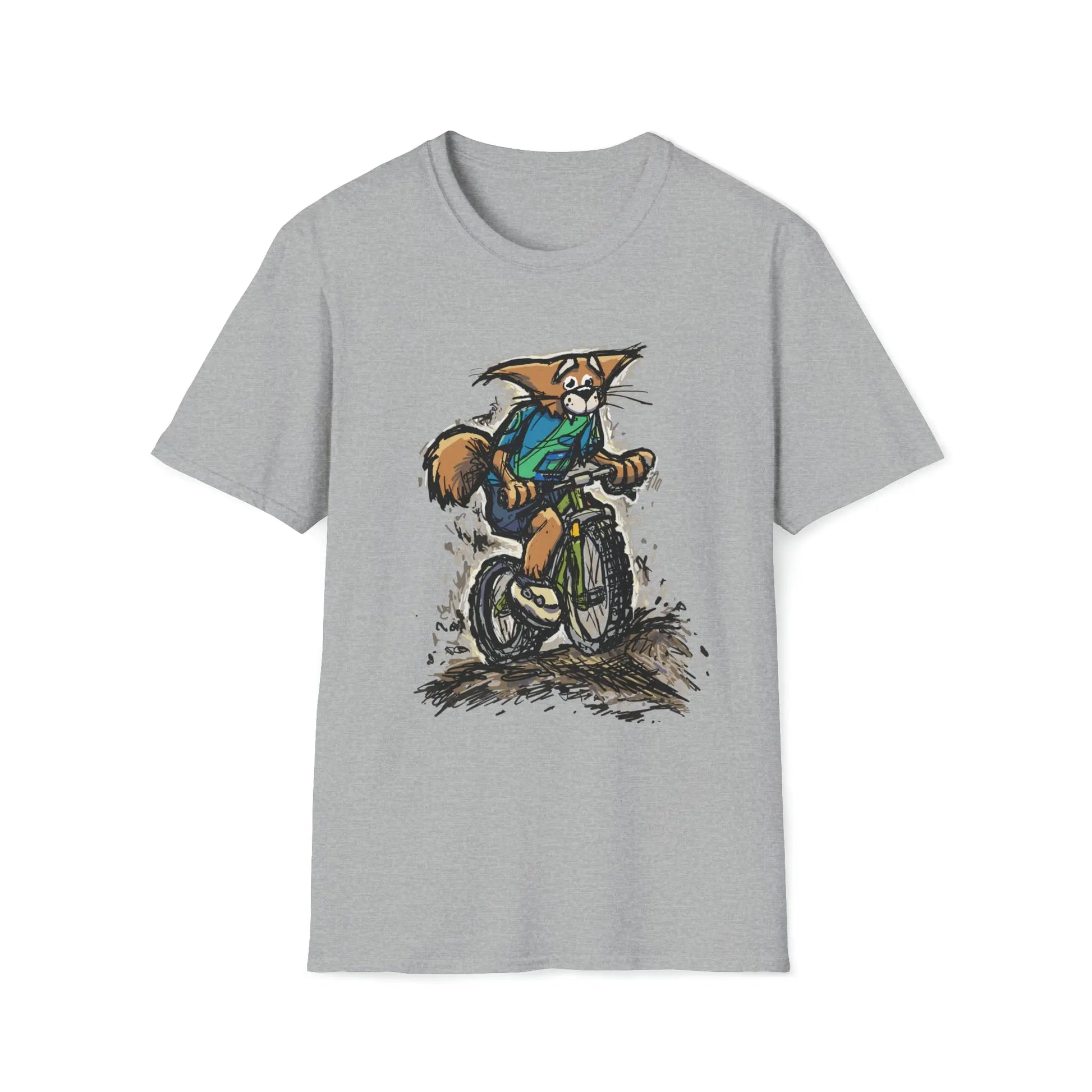 A Fox Racing on a Mountain Bike - Mountain Bike T-Shirt