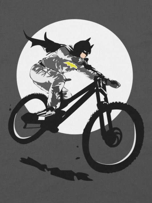 Batman Riding a Bat-Mountain Bike Bicycle T-Shirt