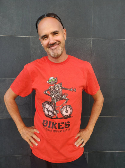 Bikes : The Fusion of Man and Machine Steampunk Bicycle T-Shirt