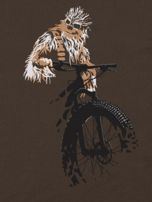 Chewbacca on a fatbike - fatbike bicycle t-shirt