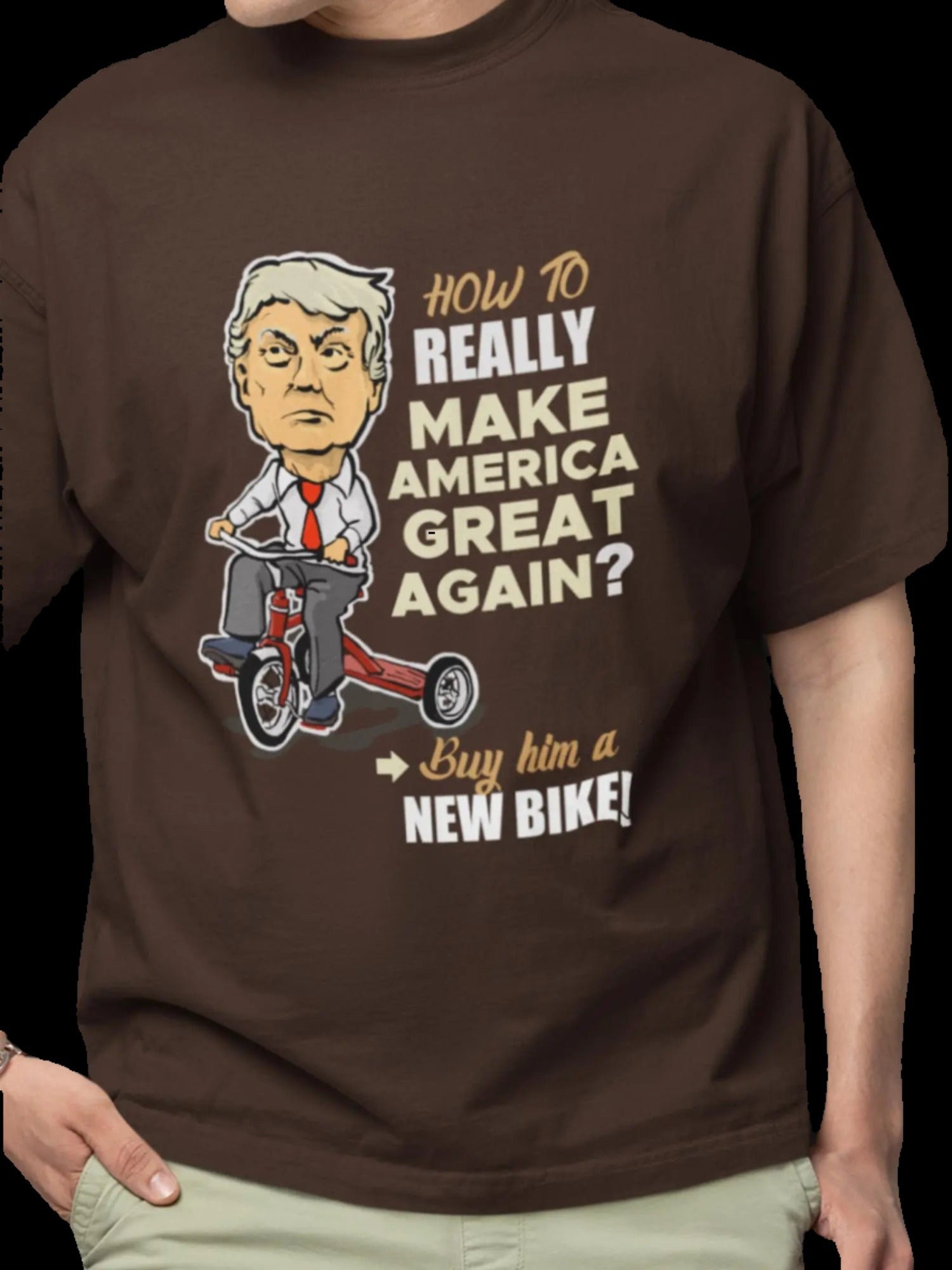 How To Really make America Great Again - Donald Trump Bicycle T-Shirt