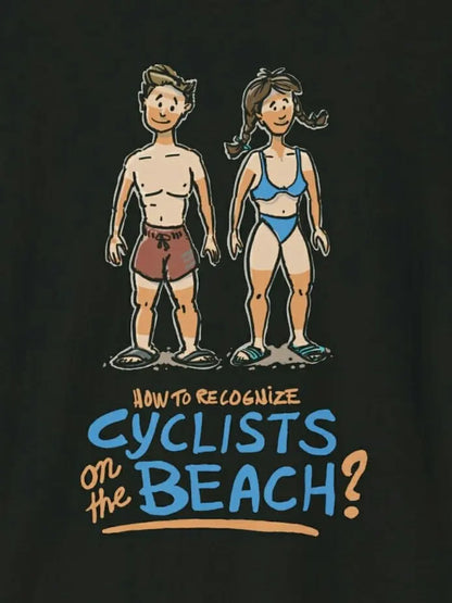 How to Recognize Cyclists on the Beach Bicycle T-Shirt