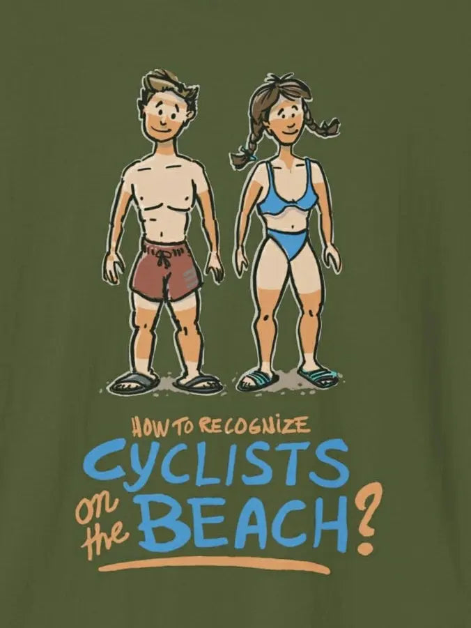 How to Recognize Cyclists on the Beach Bicycle T-Shirt