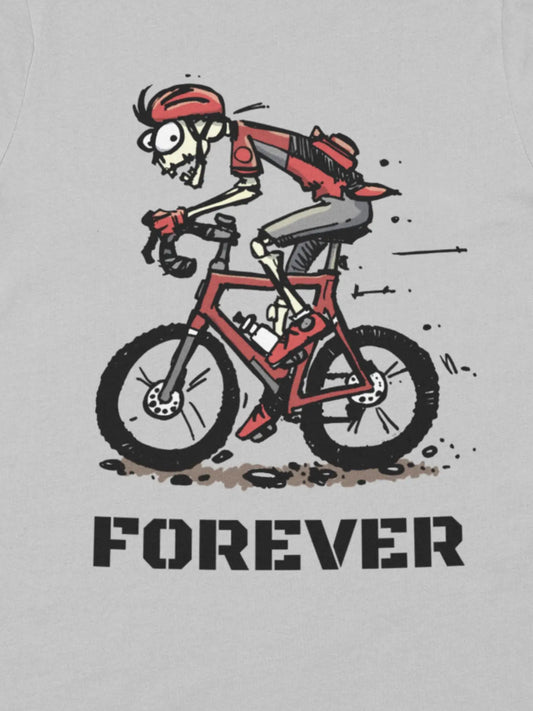 Skeleton Riding a Gravel Bike T-Shirt