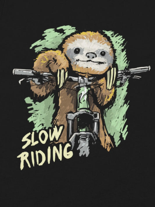 Slow Riding Sloth on Mountain Bike T-Shirt