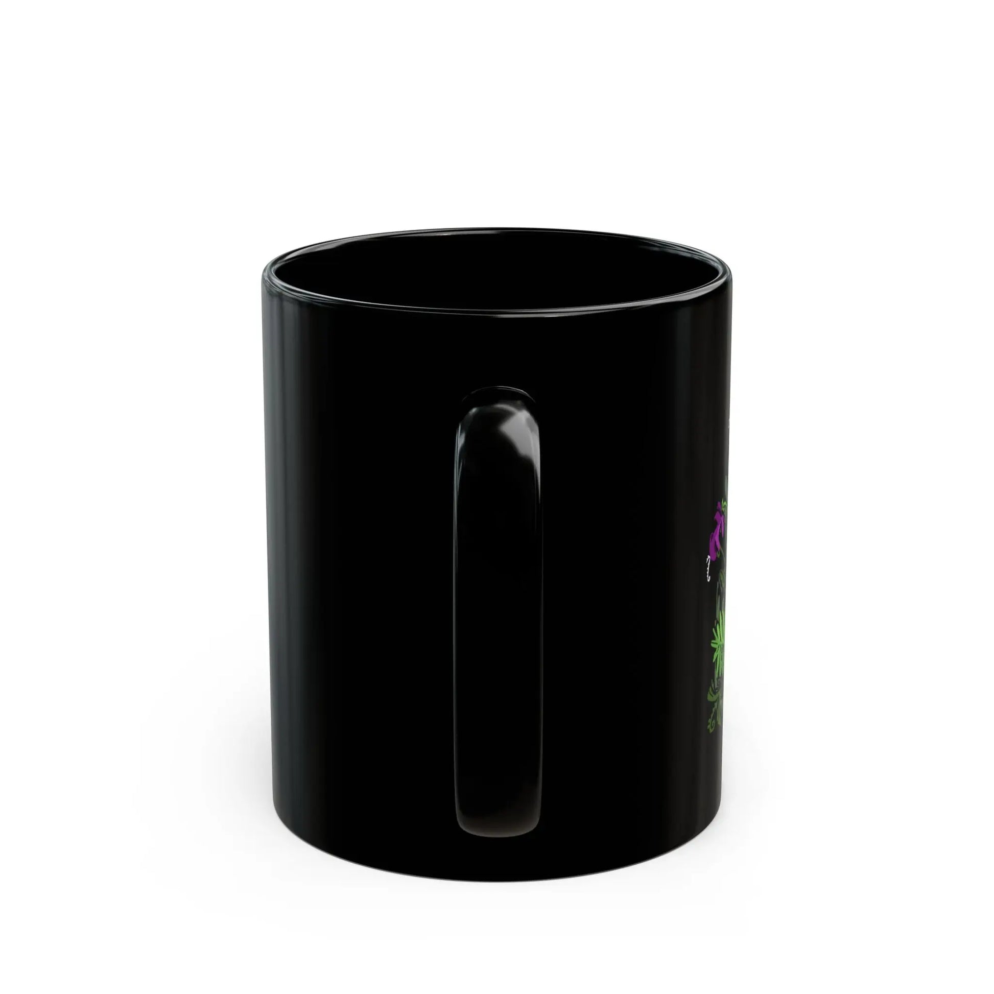 A Black Mug of a Skeleton Waiting for the Slow Public Wi-Fi