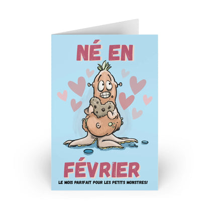 Funny February Greeting Cards - Perfect for Celebrating Birthdays & Special Occasions (1 or 10-pcs)