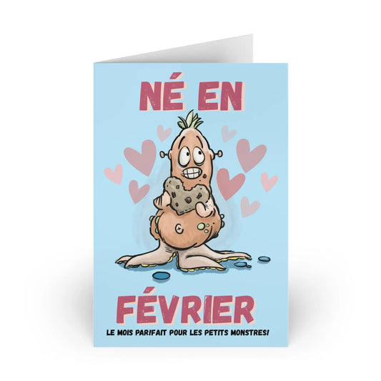 Funny February Greeting Cards - Perfect for Celebrating Birthdays & Special Occasions (1 or 10-pcs)
