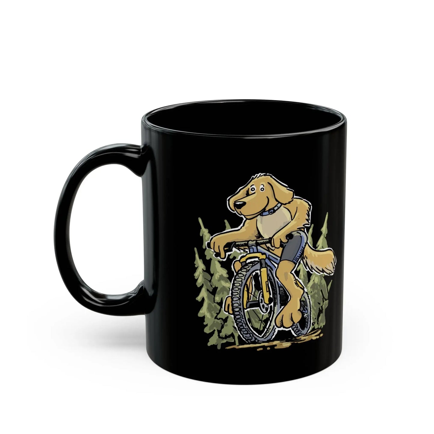 Golden Retriever on a Mountain Bike Mug