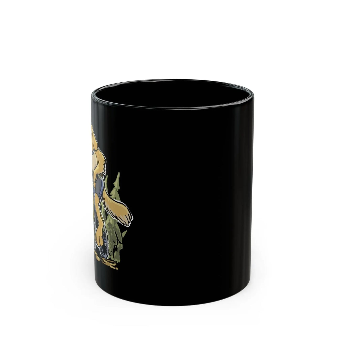 Golden Retriever on a Mountain Bike Mug